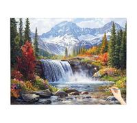 Pintar por Numeros Adultos Paisaje Cuadros para Pintar por Numeros Caer, Painting by Numbers Manualidades Adultos, DIY Kit de Pintura al óleo de Lienzo Regalos Originales para Mujer Decor 40x30cm Z-01