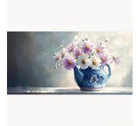 Pintar por Numeros Adultos Paisaje, Flor DIY Paint by Numbers Kits con Pinceles and Pigmento Acrílico, Cuadro Artesanías de Arte, Decoración para el Hogar Regalo Creativo 60x120cm, Sin Marco 1T-1559