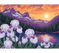 Pintar por Numeros Adultos, Paisaje Kit de Pintar por Números para Principiante al óleo de Lienzo, Pintura Acrilica Manualidades Adultos, Montaña Paint by Number Kits, Decorar Hogar 90x130cm O-1949