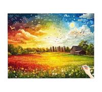 Pintar por Numeros Adultos Paisaje Paint by Numbers Adult Naturaleza Pintura por Numeros Adultos Niños, Paint by Numbers con Pinceles Pigmento Regalos Originales para Mujer Decor Hogar 120x90cm Q-31