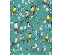 Pintar por Numeros Adultos PáJaro, Flor Cuadros para Pintar por Numeros, Manualidades Adultos Kit, DIY Paint by Numbers con Pinceles y Pinturas Acrílicas, Regalo, Home Decoration Otoño 90x110cm 2-4873