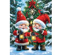 Pintar por Numeros Adultos, Papá Noel, Principiantes DIY Painting by Numbers Kits, Pelota, Cuadros para Pintar por Numeros Pinturas Acrilicos Regalo Creativo, Decoración Hogar 60x80cm Sin Marco n0n045