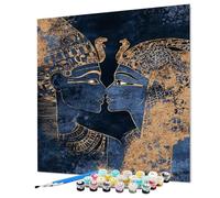Pintar por Numeros Adultos Pareja, Pintura por Numeros Adultos Egipto, DIY Manualidades Paint by Numbers Con Pinceles y Pigmento Acrílico Para Decoracion Regalos 100 x 135 cm/40x54inch (Model-1256)