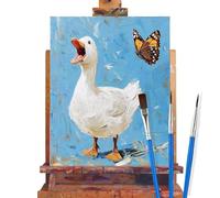 Pintar por Numeros Adultos Pato,Mariposa Cuadros para Pintar por Numeros,DIY Pintura por Adultos Principiantes,Pigmento Acrílico Lienzos Numerados para Manualidades Decor el Hogar Regalo 40x50cm L93