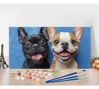 Pintar por Numeros Adultos Perro Pintar por Numeros Animal Paint by Numbers Adult DIY Colorido Lienzo Pintura Arte Kit Manualidades Adultos Para Decoración Del Hogar Gifts Sin Marco 50x100cm 1-2351