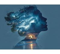 Pintar por Numeros Adultos, Personajes Abstractos, DIY Painting by Numbers Kits, Cuadros para Pintar Colorear por Numeros Pinturas Acrilicos Pinceles, Decoración Hogar Pared 50x65cm (Sin Marco) Q-93