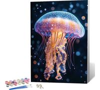 Pintar por Numeros Adultos, Pintar por Numeros Medusa Painting by Numbers Animal Paint by Numbers Adult Manualidades con Pinceles Pintura Acrilica para Decoracion Pared, Regalo 20X30 CM -zjn2604G0