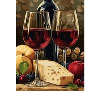 Pintar por Numeros Adultos , Pintura por Números Alimento Kit de Pintar por Numeros con Pinceles y Pinturas Acrilicos Painting by Numbers Kits, para Niñas Cumpleaños y Festival Decoración 60x75cm
