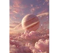 Pintar por Numeros Adultos Planeta, DIY Pintar por Numeros Manualidades Adultos SueñO, Paint by Numbers kits con Pinceles y Pinturas Acrílicas, Decoracion Pared, Decoracion Primavera, 100x135cm Q-1669