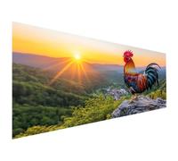 Pintar por Numeros Adultos Pollo Pintar por Numeros Niños Amanecer Painting by Numbers 40X100cm, Kit pintura con Pinceles Sin Marco, Colorear Lienzo Manualidades, Decoración Halloween Regalo L6-1466