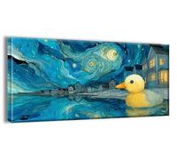 Pintar por Numeros Adultos Principiantes Casas Pato Patrón, Manualidades Adultos Kit Pinturas Acrílicas con Pinceles, DIY Creatividad Paint by Numbers sin Marco, Decoracion Hogar 50x100cm h-q-4990