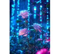 Pintar por Numeros Adultos Rocío planta Pintura por Numeros, Colorear por Numero con Pinceles y Pigmento Acrílico, DIY Pintura al óleo Colorear Lienzo Manualidades, Decoracion Pared 20x30cm J8-478