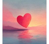 Pintar por Numeros Adultos, Rojo Amor, DIY Painting by Numbers Principiantes Kits, Cuadros para Pintar por Numeros Pinturas Acrilicos con Pinceles, Decoración para el Hogar 40x40cm Sin Marco WJY7-6