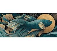 Pintar por Numeros Adultos Sol, DIY Pintar por Numeros Manualidades Adultos Faenar, Paint by Numbers kits con Pinceles y Pinturas Acrílicas, Regalos Niñas, Decoracion Pared, Home Decor, 90x40cm A-8075