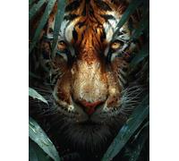 Pintar por Numeros Adultos Tigre Paint by Numbers Adult Animal Cuadros para Pintar por Numeros Retro DIY Lienzos Pintura Kit Manualidades Adultos Para Decoración Del Hogar 70x100cm Sin Marco 3-73CY
