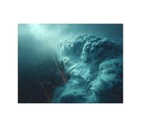 Pintar por Numeros Adultos Tsunami Cuadros Pintar por Numeros Niños Paisaje Paint by Numbers Adult con Pinceles Pintura Acrilica y Laienzos 60x80 cm Decoracion Hogar Regalo Mujer Festival LZYH-6089