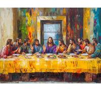 Pintar por Numeros Adultos última cena,DIY Pintura por Números Religión Cuadros para Pintar por Numeros Niños,30x40cm Lienzos Pigmento Acrílico Paintings con 3 Pinceles,Home Decor,Regalo Mujer -k2000