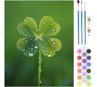 Pintar por Numeros Adultos Verde, Planta Pintar por Numeros 50x70cm Lienzo Sin Marco, 1pcs DIY Paint by Numbers 3 Pinceles y Pigmento Acrílico, Cuadros Decoracion Salon Modernos, Regalo Mujer,Model925