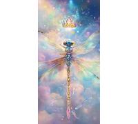 Pintar por Numeros Adultos y Principiantes, XXL Kit de Pintura Acrílica DIY en Lienzo, con Pinceles y Pigmentos, Manualidades Creativas Decoración Hogar, Sin Marco, 50x100cm, Color LibéLula J-671