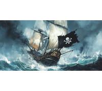Pintar por Numeros Adultos y Principiantes, XXL Kit de Pintura Acrílica DIY en Lienzo, con Pinceles y Pigmentos, Manualidades Creativas Decoración Hogar, Sin Marco, 60x120cm, Mar Barcos Piratas J-220