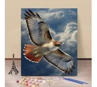 Pintar por Numeros áGuila Pintar por Numeros Set Animal Painting by Numbers DIY Kit Pintura Entretenimiento Adultos Principiante Paintings Kits, Decoracion Hogar Regalo Sin Marco 70x100cm L-I61Q0