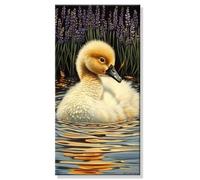 Pintar por Numeros Animal Pato, XXL Pintar por Numeros Adultos, DIY Pintura Acrilica Manualidades kit Manualidades, con Pinceles y Pinturas Acrilicos, Cuadros Decoracion Salon Modernos 25x50cm s0h-13