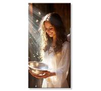 Pintar por Numeros Atardecer Mujer, Grande Manualidades Adultos Painting by Numbers Kits, Pintar por Numeros Principiantes, DIY Kit Pintura al óleo de Lienzo con Pinceles, Decor Hogar 20x40cm s0h-816