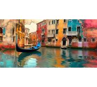 Pintar por Numeros Bote Color, Grande Manualidades Adultos Painting by Numbers Kits, Pintar por Numeros Niños, Principiantes Kit Pintura al óleo de Lienzo con 3- Pinceles, Decor Hogar 35x70cm L-208