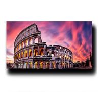 Pintar por Numeros Coliseo, DIY Cuadros para pintar por numeros Kit Paisaje, Pintar por Numeros Adultos de Lienzo, Kit Manualidades Adultos como Cuadros Decoracion Salon Modernos 20X40cm 1w-E-4