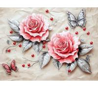 Pintar por Numeros DIY Lienzos para Pintar flor Manualidades Adultos Paint by Numbers Adult, Painting by Numbers Animal (4) Colorear por Números Lienzos, Home Decoration, Without Frame, 70x90cm m-207
