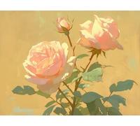 Pintar por Numeros DIY Lienzos para Pintar flor Manualidades Adultos Paint by Numbers Adult, Painting by Numbers Plantas (9) Colorear por Números Lienzos, Home Decoration, Without Frame, 50x70cm m-235