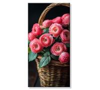 Pintar por Numeros Flores frescas Planta, Grande Manualidades Adultos Painting by Numbers Kits, Pintar por Numeros Principiantes, DIY Kit de Pintura al óleo de Lienzo, Decor Hogar 20x40cm s0h-867