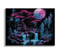 Pintar por Numeros luna Caer, Manualidades Adultos, Cuadros para Pintar por Numeros, Libro Colorear Adultos, con 3 Pinceles y Pigmento Acrílico, Decoración Hogar Regalo, Sin Marco 90x120cm Q3S-346