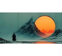 Pintar por Numeros Niños Atardecer Gente, Grande XXL Pintar por Numeros Adultos, DIY Pintura Acrilica Manualidades kit Manualidades Niños, con Pinceles y Pinturas Acrilicos, Decor Hogar 60x120cm L-76