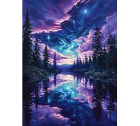 Pintar por Numeros Niños Cielo Estrellado Pintar por Numeros RíO Painting by Numbers, Easy DIY Kit Pintura Painting, Entretenimiento Adultos Kits, Decoracion Hogar Regalo Sin Marco 80x120cm 7-UD99