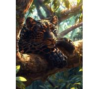 Pintar por Numeros Niños Leopardo Pintar por Numeros áRbol Painting by Numbers DIY Kit Pintura Entretenimiento Adultos Principiante Paintings Kits, Decoracion Hogar Regalo Con Marco 80x100cm N-AS55