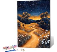 Pintar por Numeros OtoñO Pintar por Numeros Adultos, Painting by Numbers Paisaje Paint by Numbers Adult Manualidades con Pinceles Pintura Acrilica para Decoracion Hogar, Regalo 70x95cm -zjn2604E9