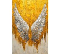 Pintar por Numeros, Pintura por Números Adultos Alas de ángel, Kit de Pintura al óleo de Lienzo DIY para con Pinceles, Cuadros por Numeros Pigmento Acrílico, Ideal para Principiantes 35x50cm i-853