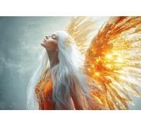 Pintar por Numeros, Pintura por Números Adultos Mujer ángel, Kit de Pintura al óleo de Lienzo DIY para con Pinceles, Cuadros por Numeros Pigmento Acrílico, Ideal para Principiantes 50x75cm i-861