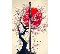 Pintar por Numeros, Pintura por Números Adultos Sakura samuráis, Kit de Pintura al óleo de Lienzo DIY para con Pinceles, Cuadros por Numeros Pigmento Acrílico, Ideal para Principiantes 70x105cm i-1003