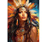 Pintar por Numeros Retro, 60x80cm Kit de Pintura por Números para Adultos y Niños al óleo de Lienzo DIY, Cuadros por Numeros Moderna, Mujer Pintura por Números con Decoraciones para el Hogar Regalos