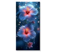 Pintar por Numeros Sueño Flor, Grande Manualidades Adultos Painting by Numbers Kits, Pintar por Numeros Principiantes, DIY Kit Pintura al óleo de Lienzo con Pinceles, Decor Hogar 20x40cm s0h-875