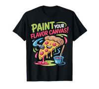 ¡Pintar tu Sabor! Divertido diseño artístico de Pizza Camiseta