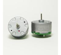 PintoHardware 2 x Motors Electric DC 6V-12V, 6000RPM - 12000RPM, RF-500TB-19230 Cilíndrico, con Bobina de Cobre y Base de Montaje, Proyectos Electrónicos, coche robot DIY fan proyecto de ciencia STEM