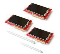 PintoHardware 3 x Pantalla LCD TFT 3.0 Pulgadas, Touch Display, Módulo Visualización Lápiz Táctil, Interfaz SPI, Placa Base, Proyectos Electrónicos Compatible con Arduino y Raspberry Pi 240x320 Pixels