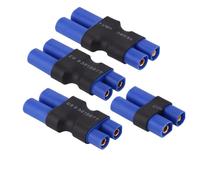 PintoHardware 4 X Adaptador TRX, EC3 Macho a EC5 Hembra, Compatible con Traxxas, Conector Compacto para Batería LiPo y ESC/cargador de Coches RC.