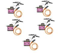 PintoHardware 5 x Micro Servo Motor 360° Digital, MG90S, Rotación Continua, Conector de 3 Cables, para Control de Movimiento de Precisión, Robótica y Modelismo, Compatible con Arduino.