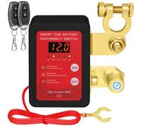 PintoHardware Interruptor Desconectador de Batería 12V 240A con 2 Control Remoto - Kill Switch Inteligente con Protección de Voltaje y Pantalla LED para Coche, RV, ATV, Camión y Barco