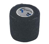 PintoMed - Venda Cohesiva - 10 x NEGRO - 10 rollos x 5 cm x 4,5 m estirado - Vendaje autoadhesiva elástica y flexible, Cinta adhesiva, Vet Wrap, Tape, Primeros auxílios y lesiones