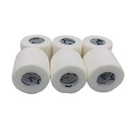 PintoMed - Venda Cohesiva - 6 x BLANCO - 6 rollos x 5 cm x 4,5 m estirado - Vendaje autoadhesiva elástica y flexible, Cinta adhesiva, Vet Wrap, Tape, Primeros auxílios y lesiones
